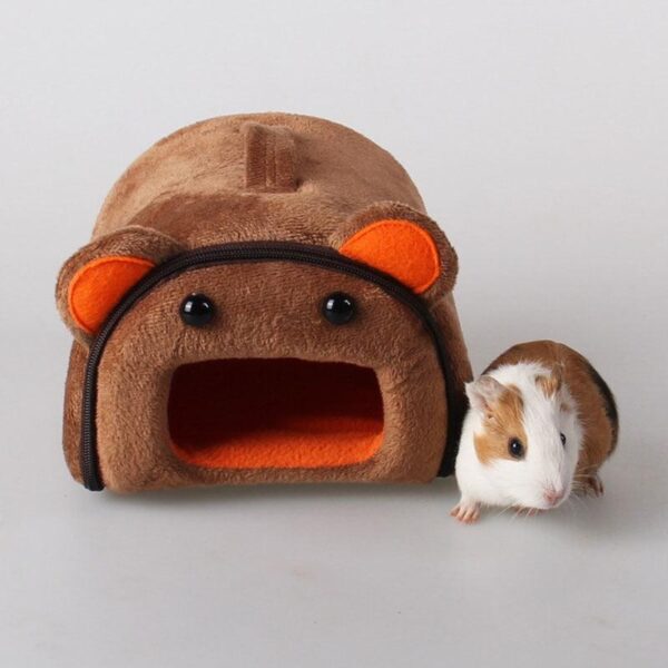Lit d'hiver en peluche pour hamster, cochon d'Inde, minuscule lit pour chat