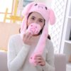 Chapeaux en peluche licorne, cochon et panda