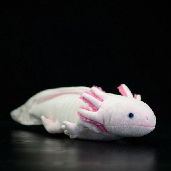 Peluche Axolotl Ambystoma Mexicanum jaune réaliste