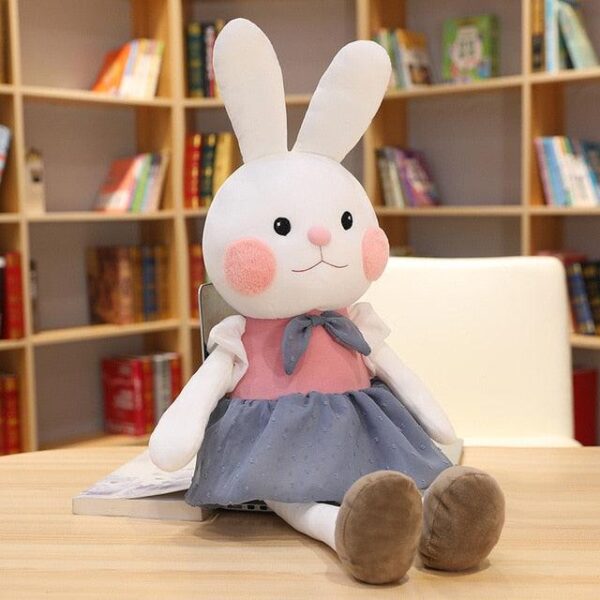 17.5" - 21.5" Adorable lapin en peluche avec vêtements