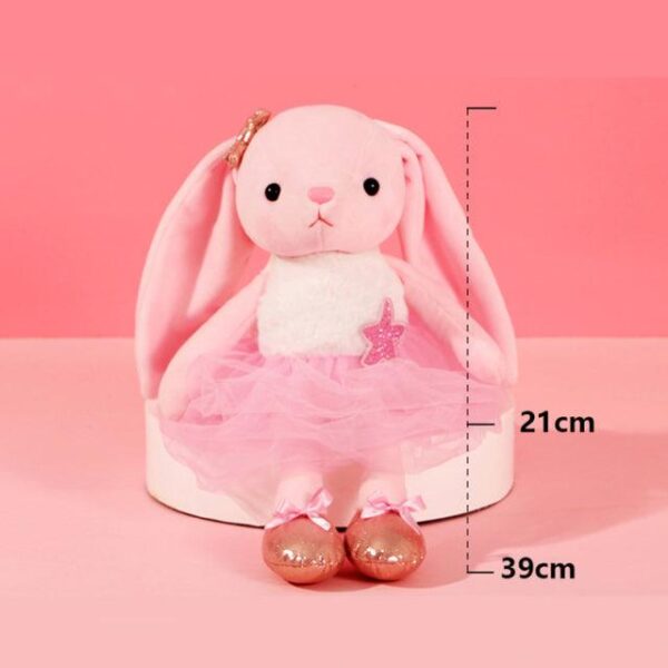 Animaux en peluche lapin à longues oreilles