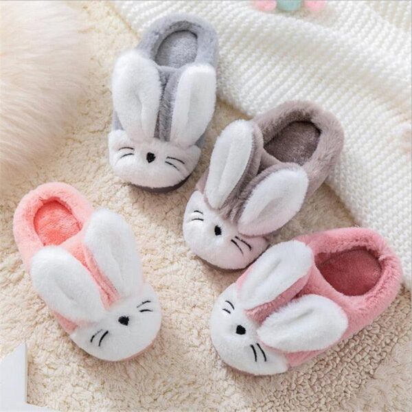 0ca0f9a7695c265389111d3d9519ce8d_96c84537-8cf0-4692-b975-db76ce7401b6.jpg Chaussons d'intérieur en peluche de lapin en coton pour enfants, chaussons chauds en peluche pour enfants