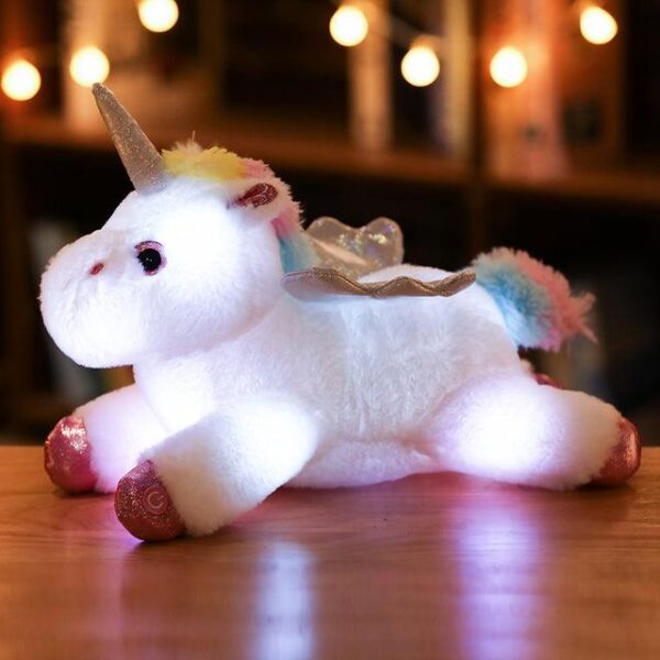 Peluche Licorne lumineuse