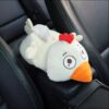 Peluche poule créative pour accoudoir de voiture
