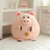 Peluche Piggy à gros boutons de ventre