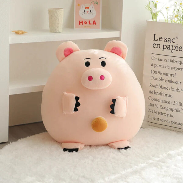 Peluche Piggy à gros boutons de ventre