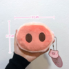 Sac en peluche à museau de cochon