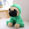 Adorable poupée chiot carlin en peluche