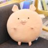 Oreiller peluche animal rond