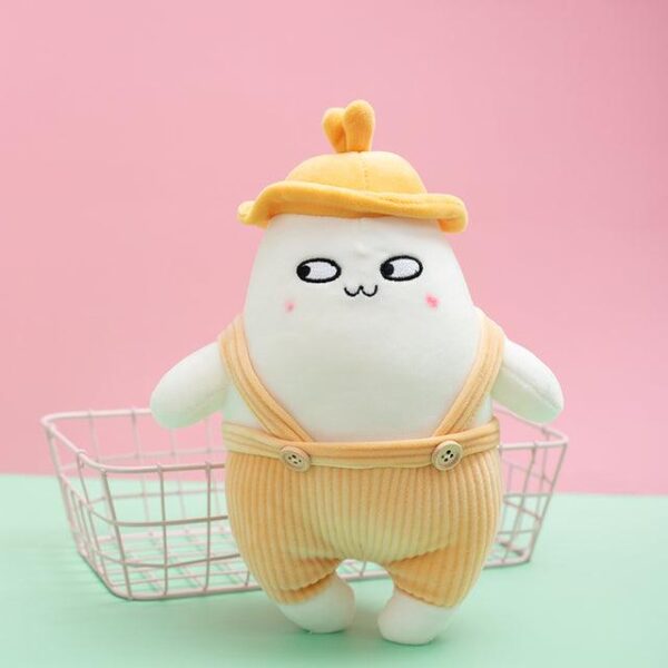 Légumes et animaux en peluche