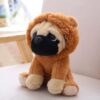 Adorable poupée chiot carlin en peluche