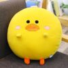Oreiller peluche animal rond