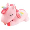 Oreiller en peluche licorne pour enfants