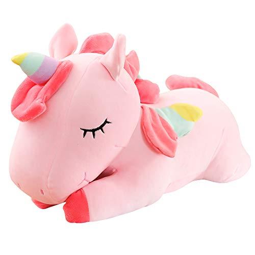 Oreiller en peluche licorne pour enfants