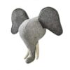 Poupée en peluche éléphant chien cheval rhinocéros tête de buffle murale artwork décor