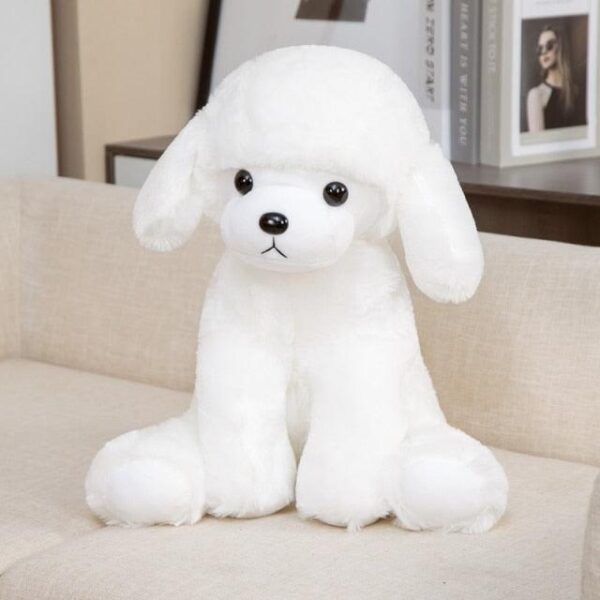 Peluches caniche assis