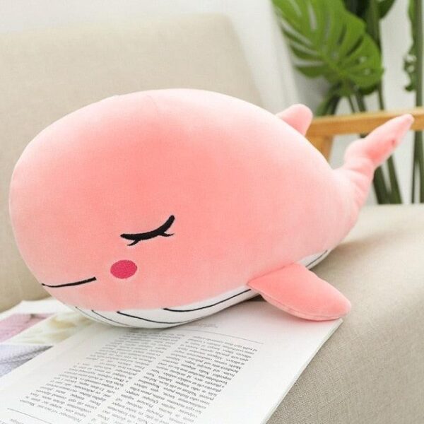 Oreiller en peluche baleine