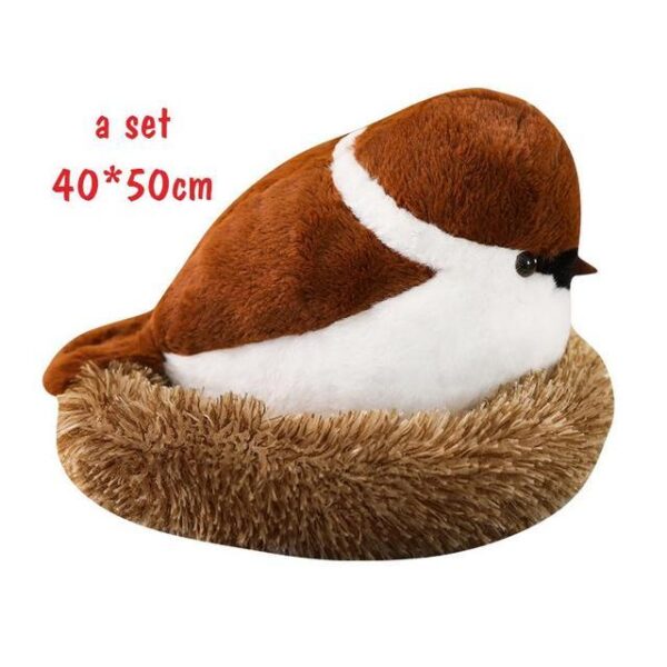 Peluches moineaux réalistes