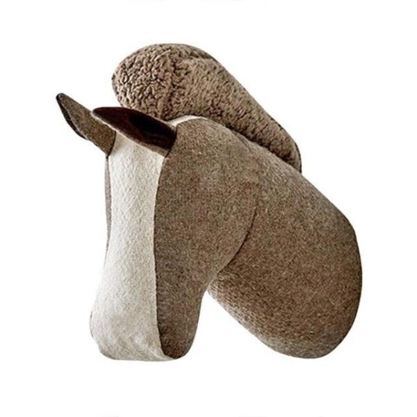 Poupée en peluche éléphant chien cheval rhinocéros tête de buffle murale artwork décor