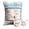 Sac de petites peluches Pudding pour chats, chiens et cochons