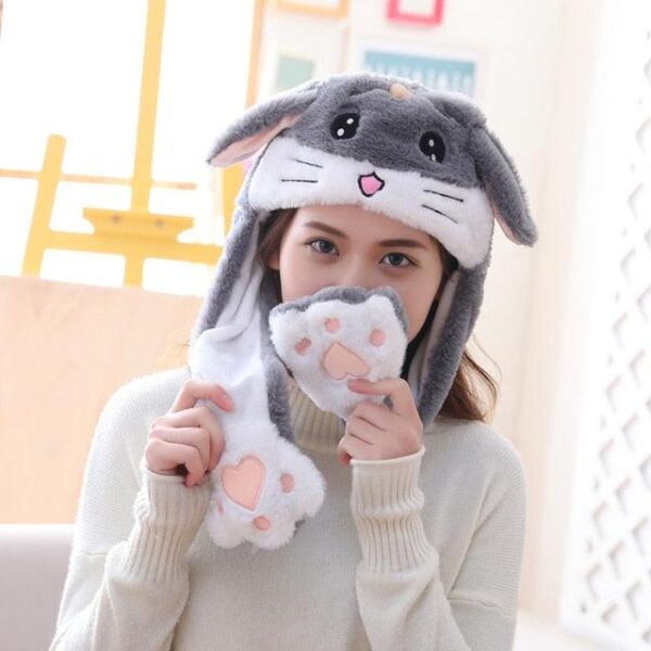Chapeaux en peluche licorne, cochon et panda