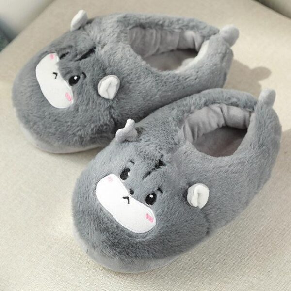 Chaussons en peluche chauds pour femmes