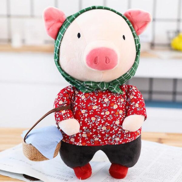 Jouets en peluche cochon mignon qui se transforme en lapin grenouille