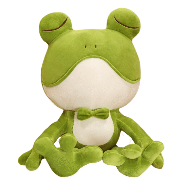6c98b7c5-2ff5-4f89-9858-8956f60f66e7.png Peluche grenouille verte endormie