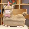 Peluche lama licorne nœud papillon