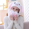 Chapeaux en peluche licorne, cochon et panda