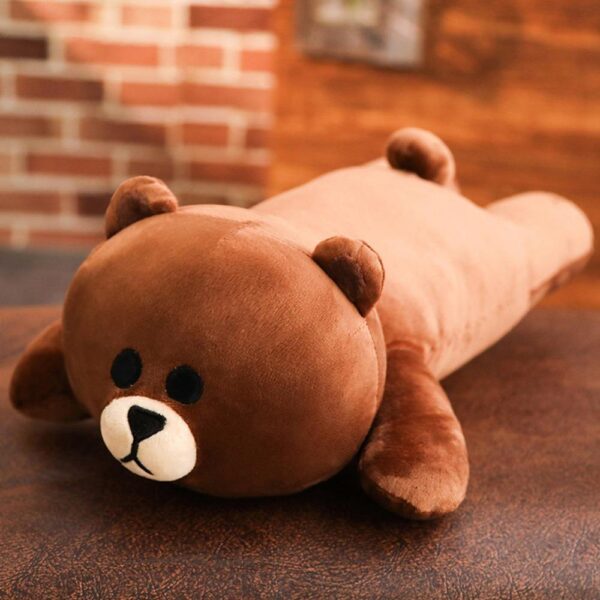 Oreiller en peluche lapin et ours mignons