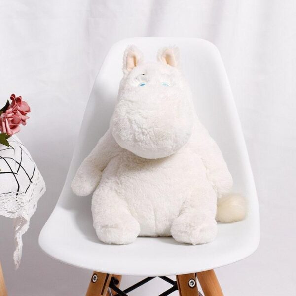 Peluche Hippo blanc assis