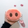 Sac en peluche à museau de cochon