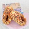 Chaussons en peluche en pain cuit