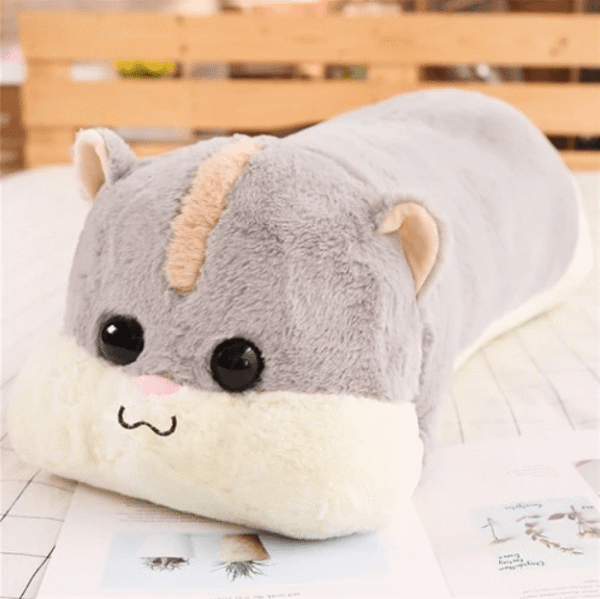 Oreiller en peluche long hamster
