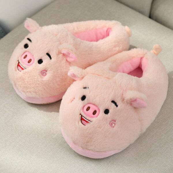 Chaussons en peluche chauds pour femmes
