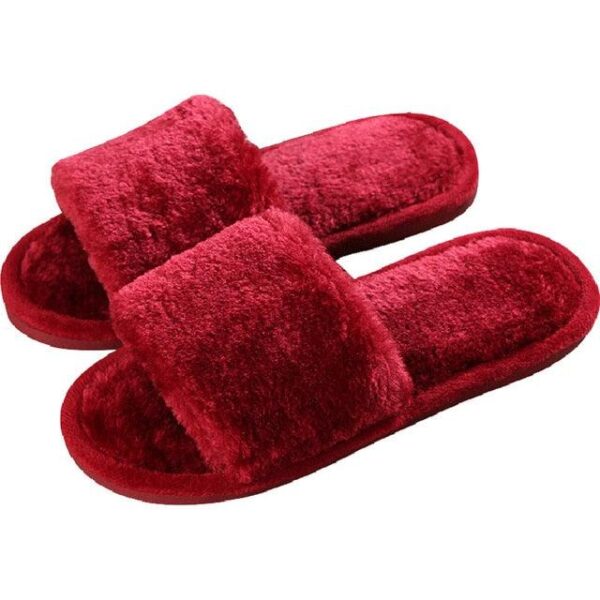 Chaussons en peluche pour femmes Hear Pom Pom