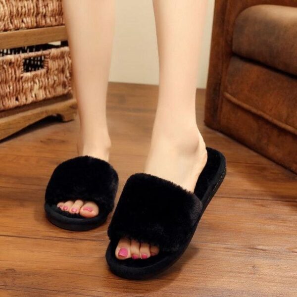 Chaussons en peluche pour femmes Hear Pom Pom