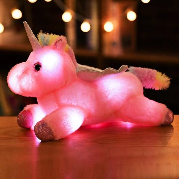 Peluche Licorne lumineuse
