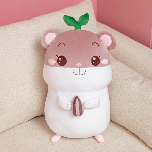 Jouet peluche petit hamster en coton doux avec flûte