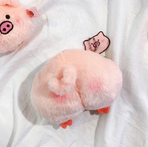 Sac en peluche à museau de cochon