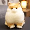 Adorable chat à crinière floue en peluche