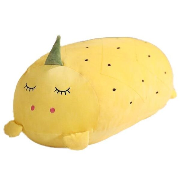 Peluche Coussin Licorne Jaune