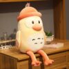 Peluche chouette en duvet de coton
