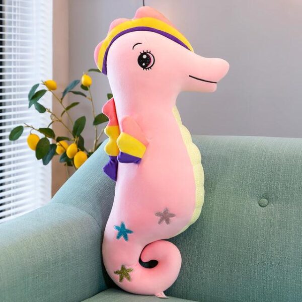 Peluches hippocampe coloré