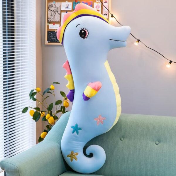 Peluches hippocampe coloré