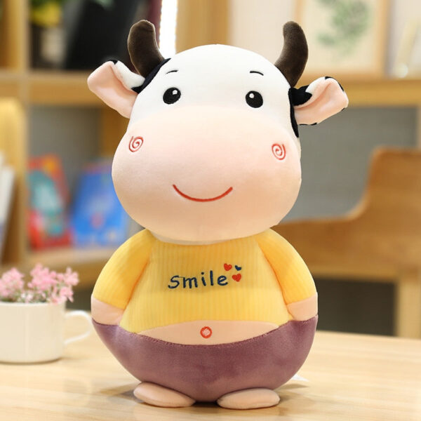 Peluche Vache souriante et heureuse