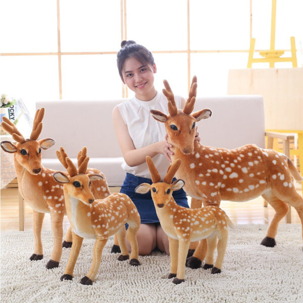Doudou peluche mignon en forme de cerf XXL