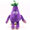 Peluche aubergine aux yeux tous ronds et mignonne