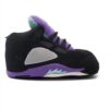 AJ5 Black/Purple Sneakers Jordan Slippers